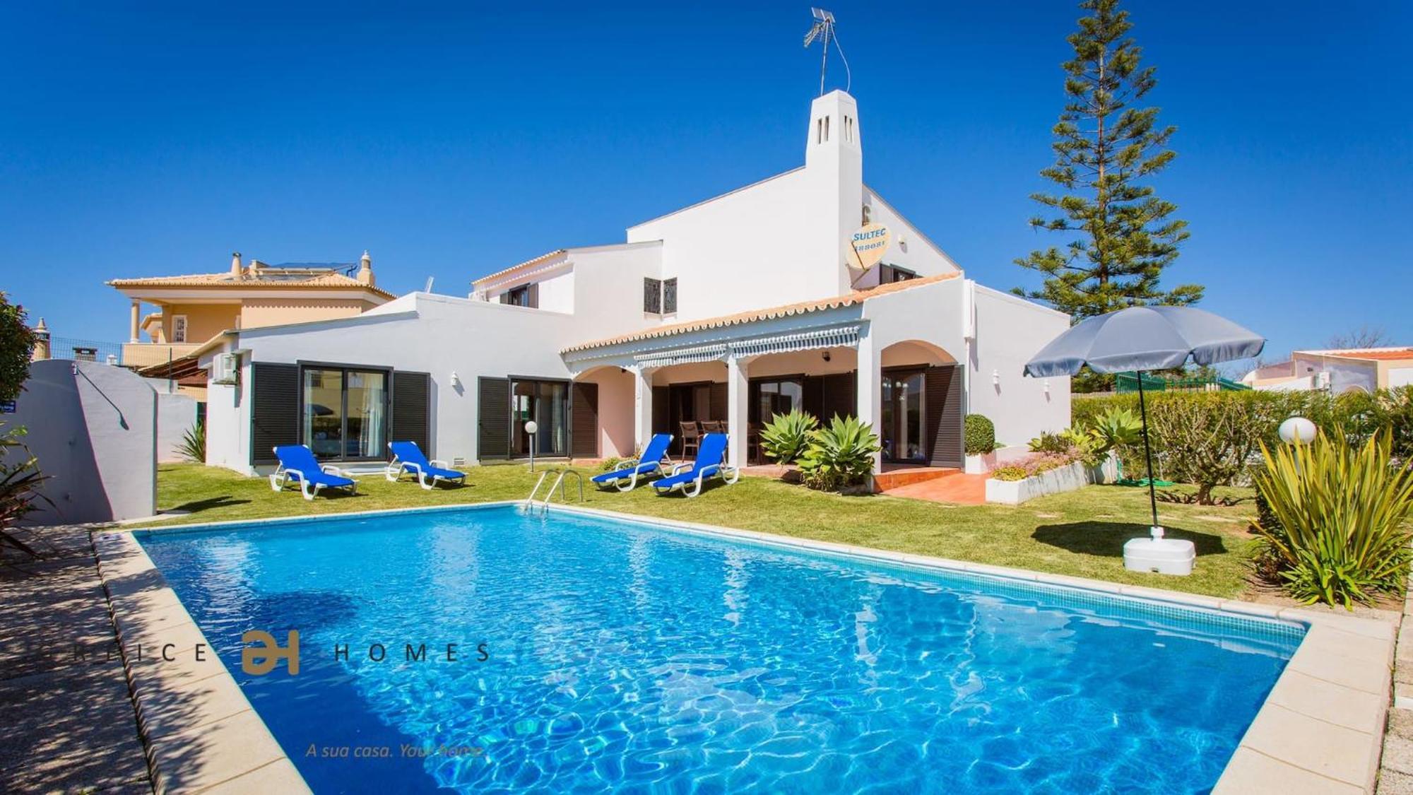 Greice Homes-650 Meters From The Beach, 4 Bedrooms Villa For Holidays In Vilamoura-Quarteira Extérieur photo